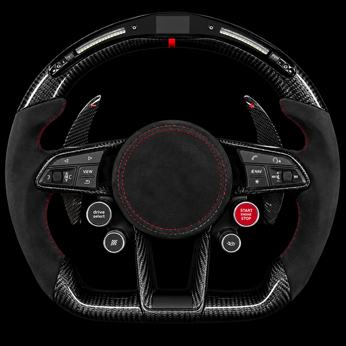 Volante AUDI FIBRA CARBONO LED