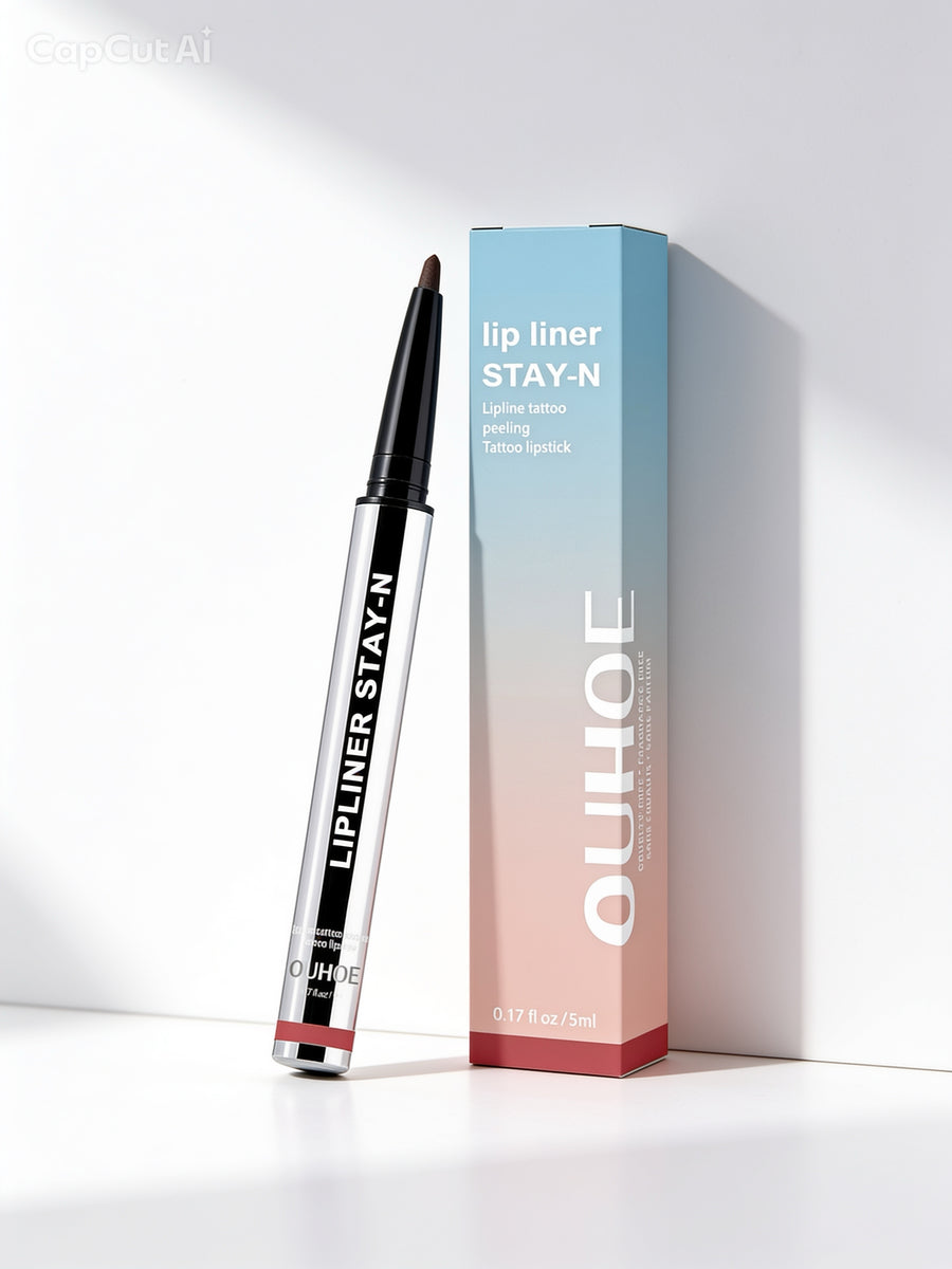 Lip Liner Pen Dark Brown – Waterproof &amp; Long Lasting