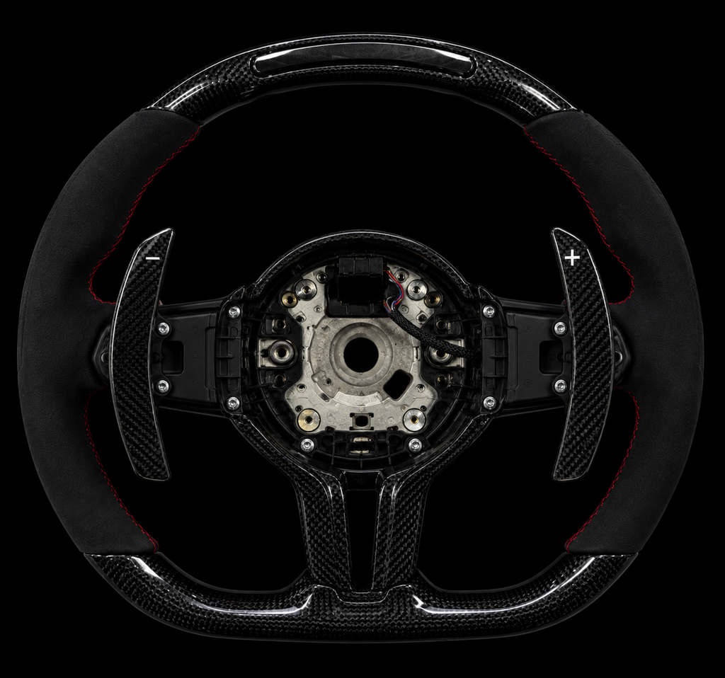 VOLANTE FERRARI FIBRA CARBONO LED