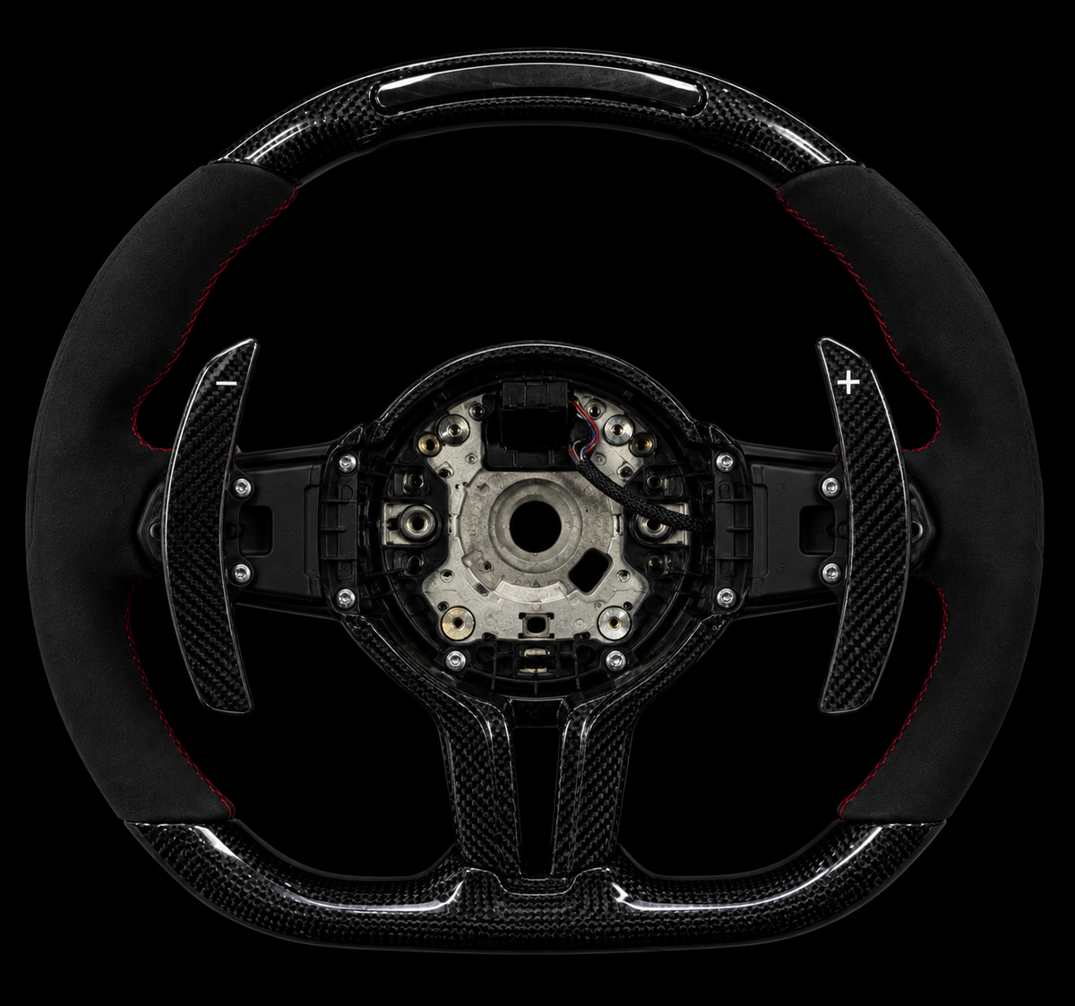 VOLANTE FERRARI FIBRA CARBONO LED