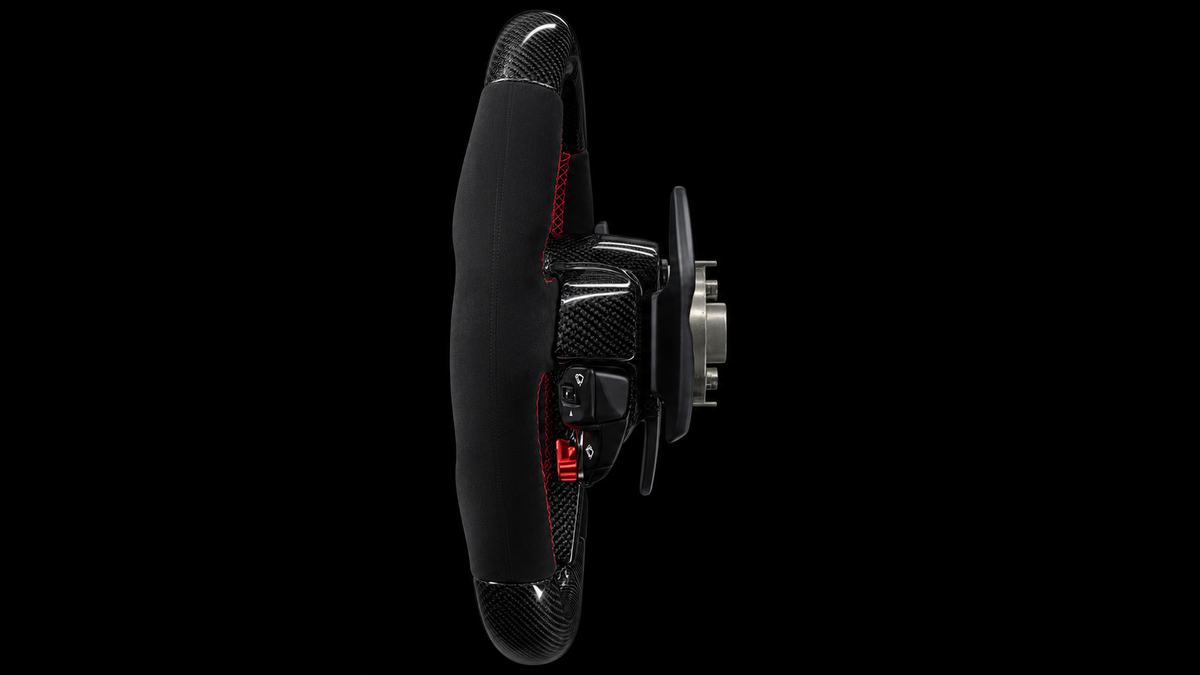 VOLANTE FERRARI FIBRA CARBONO LED