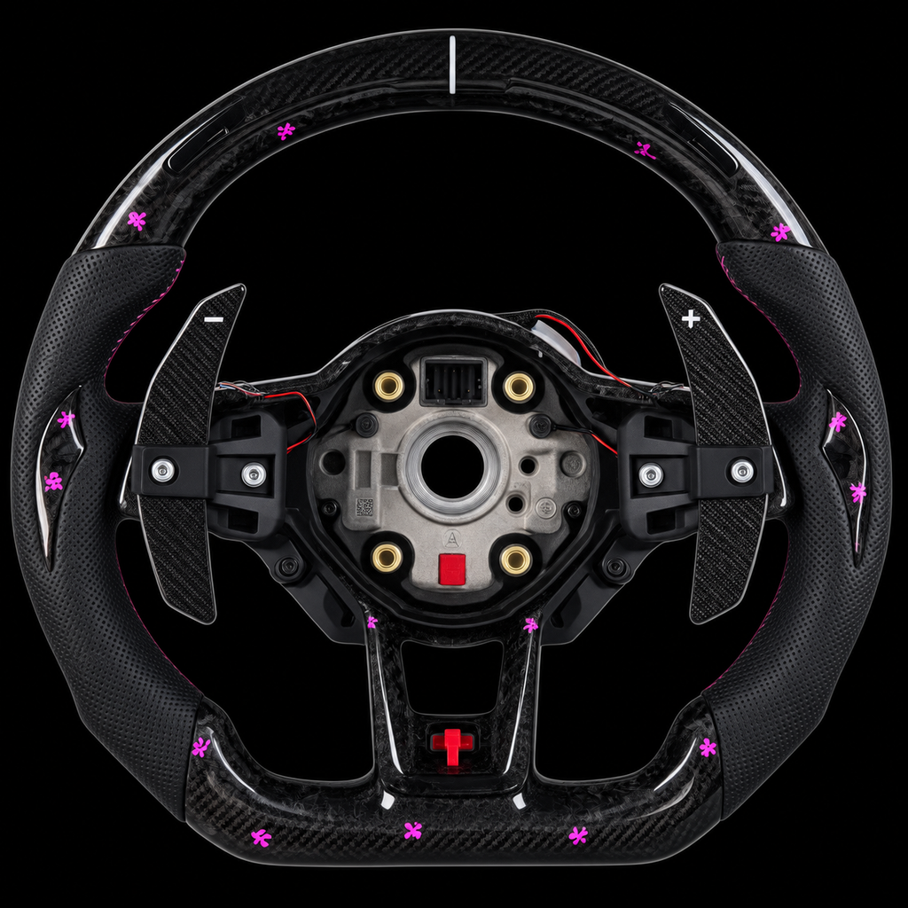 VOLANTE VOLKSWAGEN FIBRA CARBONO LED