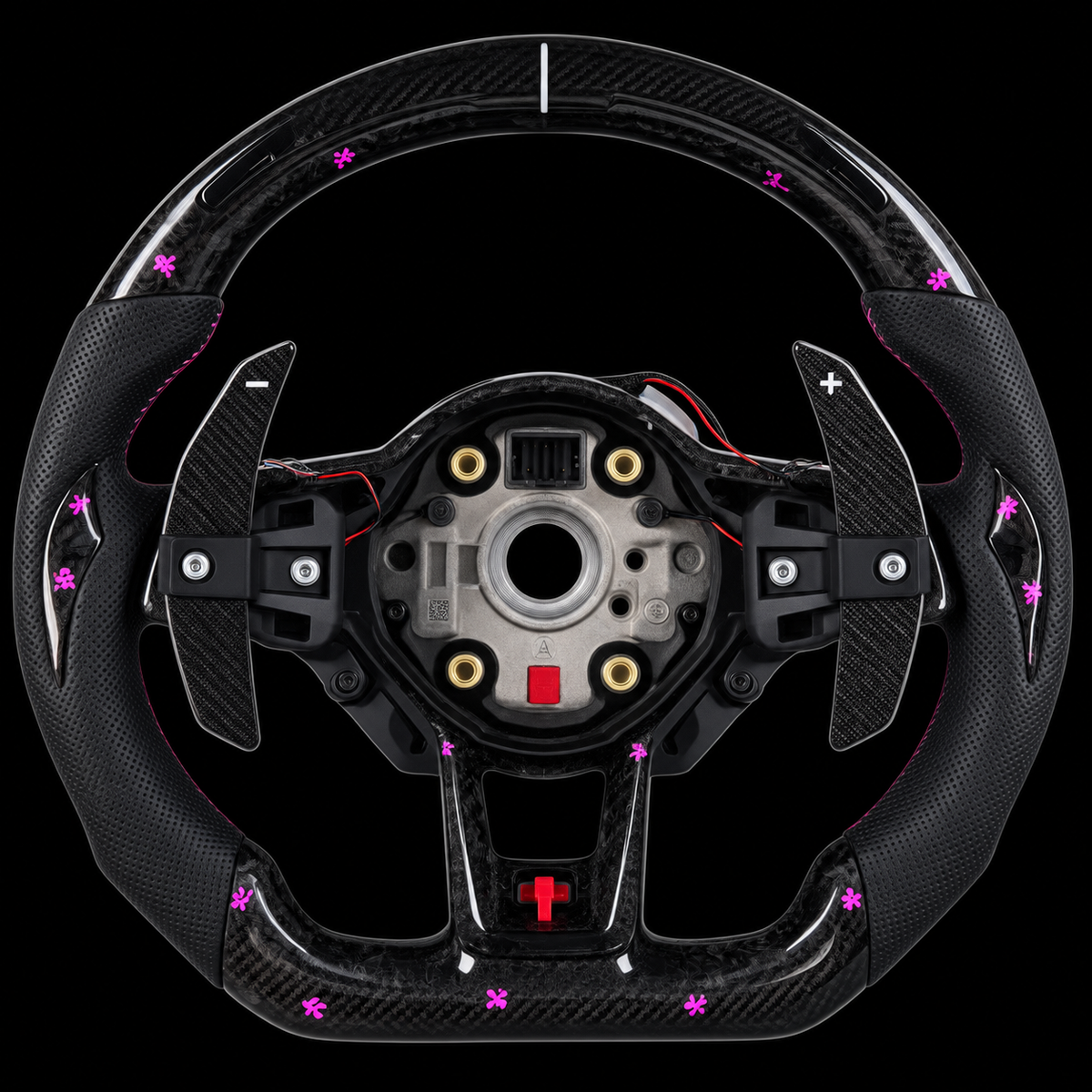 VOLANTE VOLKSWAGEN FIBRA CARBONO LED