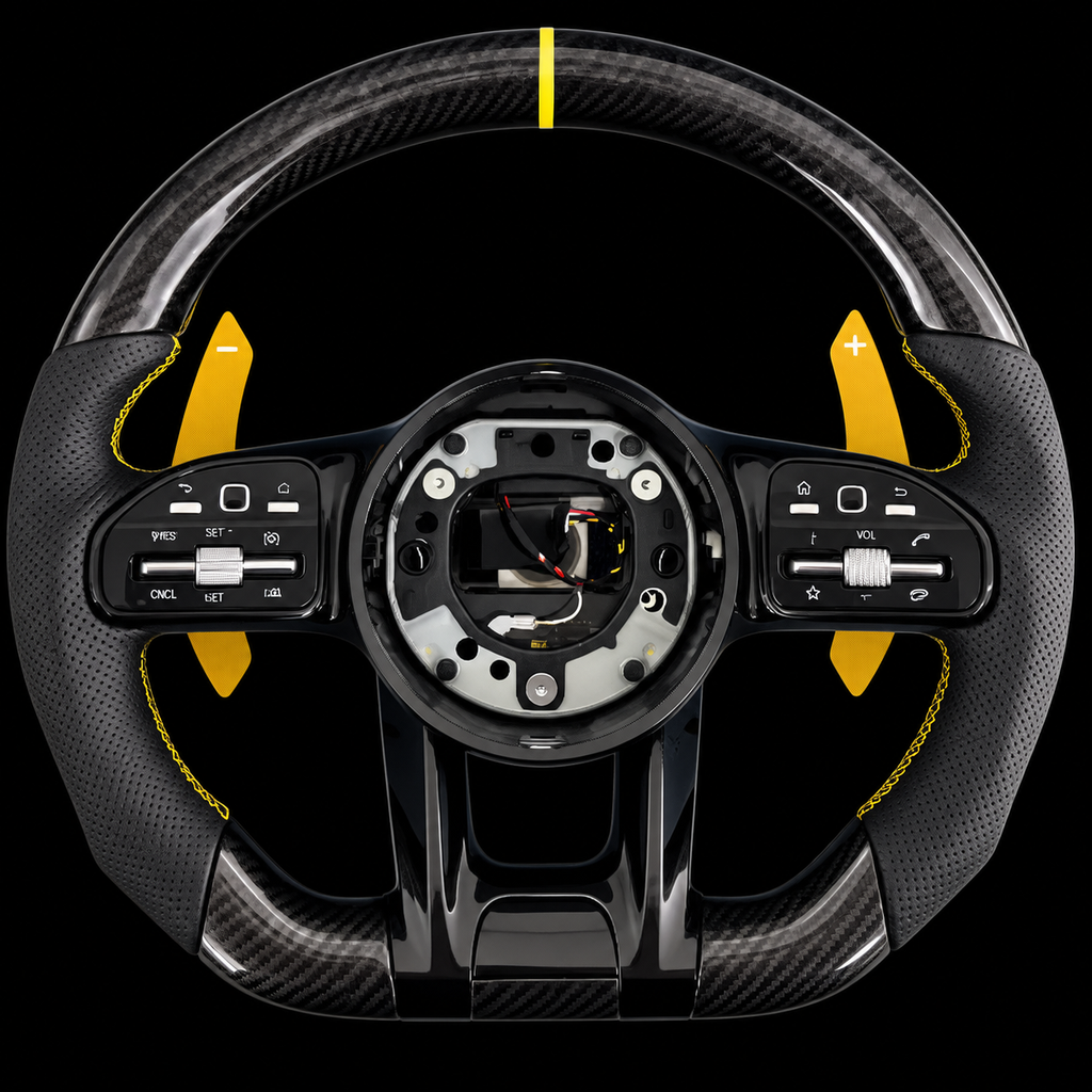VOLANTE MERCEDES FIBRA CARBONO