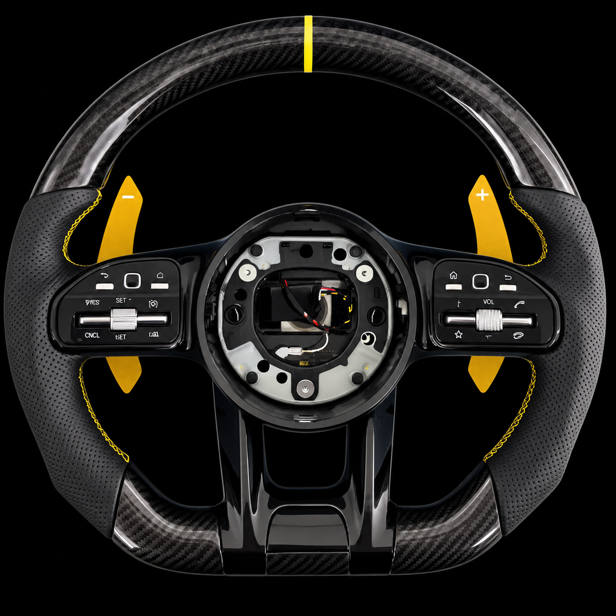 VOLANTE MERCEDES FIBRA CARBONO