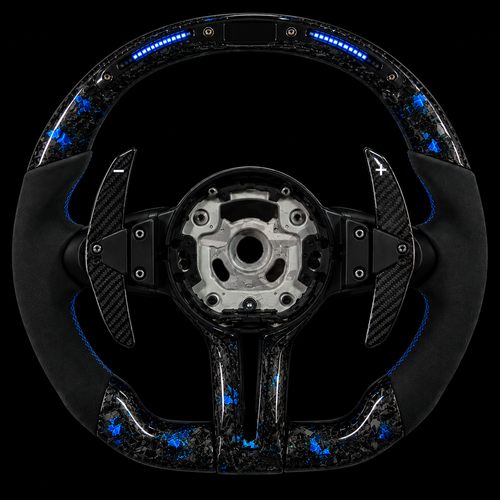 Volante BMW Fibra Carbono Forjado LED
